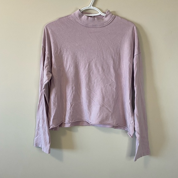 Aerie Mock Neck Boyfriend style Long Sleeve - Picture 1 of 2